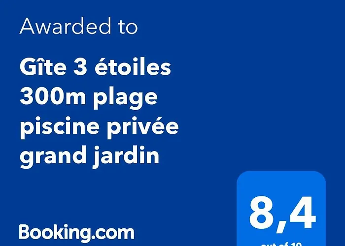 Gite 3 Etoiles 300M Plage Piscine Privee Grand Jardin